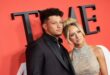Brittany Mahomes wears a sparkly top with husband Patrick Mahomes at the Time100 Gala
