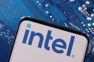 Chipmaker Intel falls as AI competition hurts forecasts