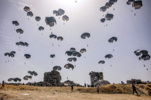 Jordan conducts airdrops of aid to Gaza