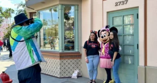 Mickey, Minnie, Donald and Goofy file a union ballot at Disneyland
