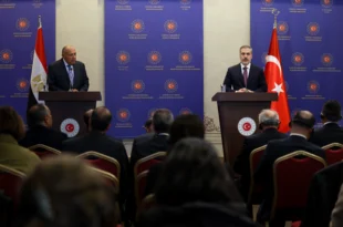 Turkish and Egyptian foreign ministers discuss the gravity of the situation in Gaza