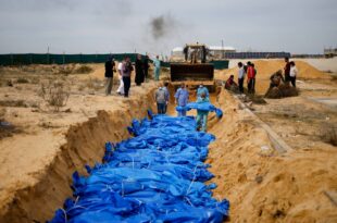 US aid heads to Israel as mass grave found in Gaza. Chase here