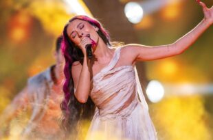 Israel's Eden Golan, a Eurovision finalist, sings in the semi-finals