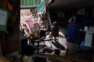 Portland State University's library is "unusable" after protesters took over the school's president said